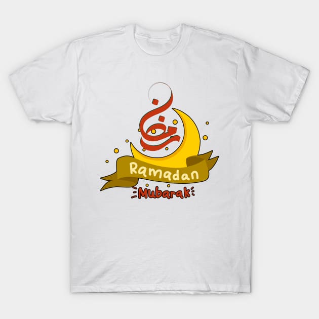 RAMADAN MUBARAK, Cool design to wear  to celebrate the  holy month of RAMADAN T-Shirt by KIRBY-Z Studio